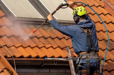 Démoussage et hydrofuge de toiture à Montblanc